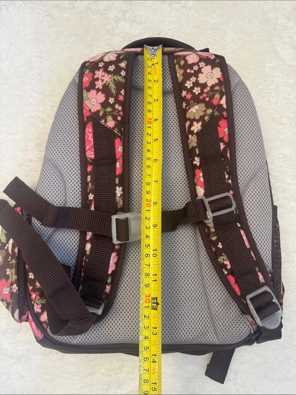 Pottery Barn Girls' Brown Floral Butterfly Backpack Small